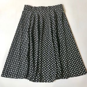 Swingy Jersey Full Skirt - Small - Black & White